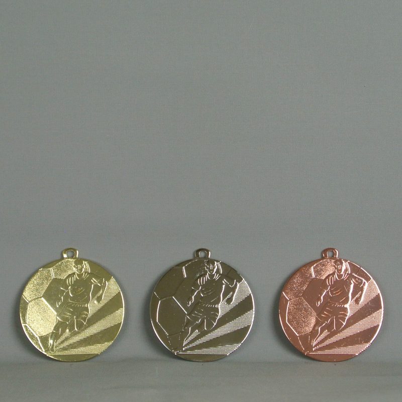 M105 / Medaille / gold silber bronze / Fußball – HR Pokale