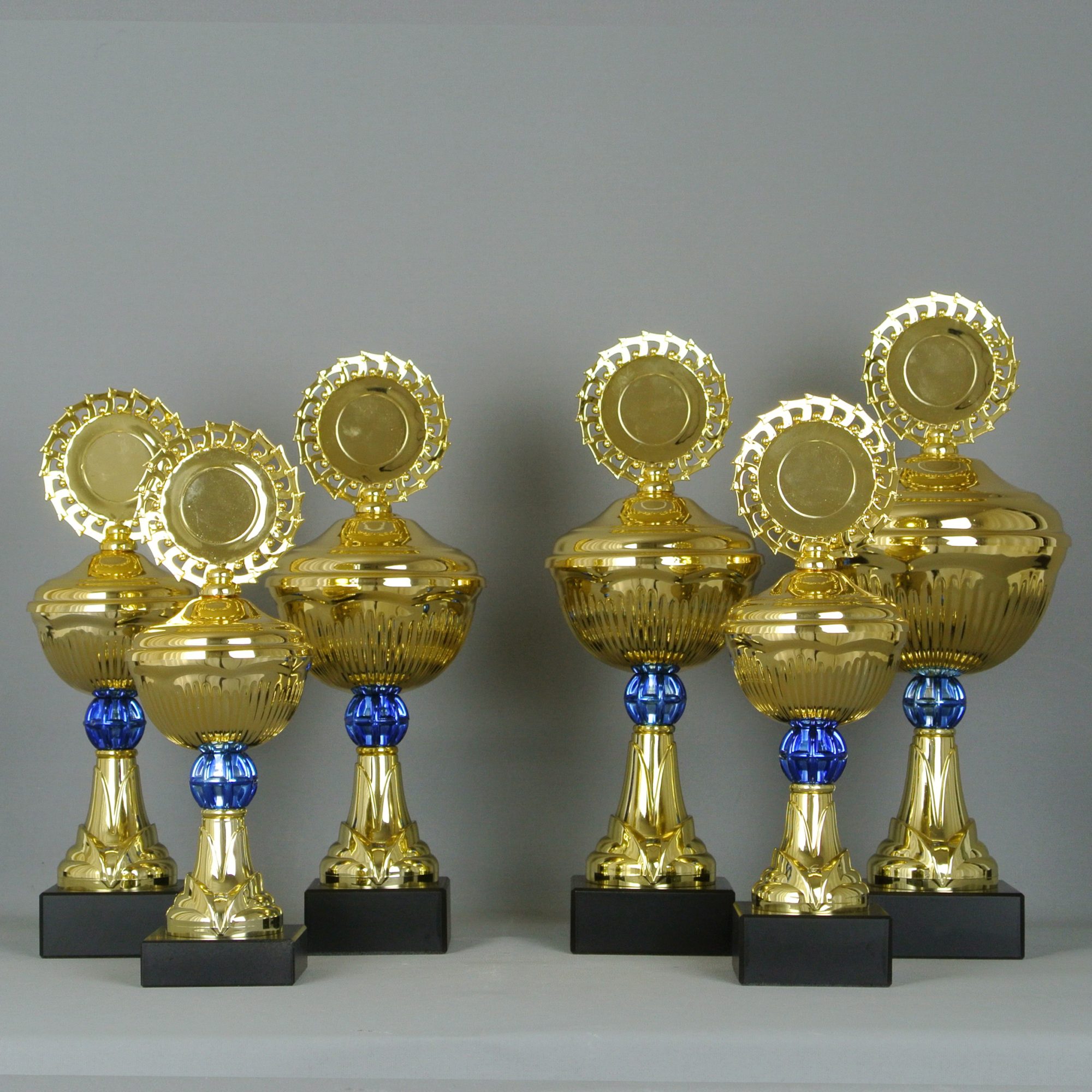 6er Serie Pokale 475a Gold mit Höhe=28,5-22,5 cm inkl.Gravur nur 39,95 EUR 